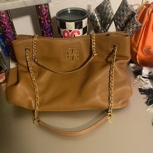 Tory Burch leather brown purse